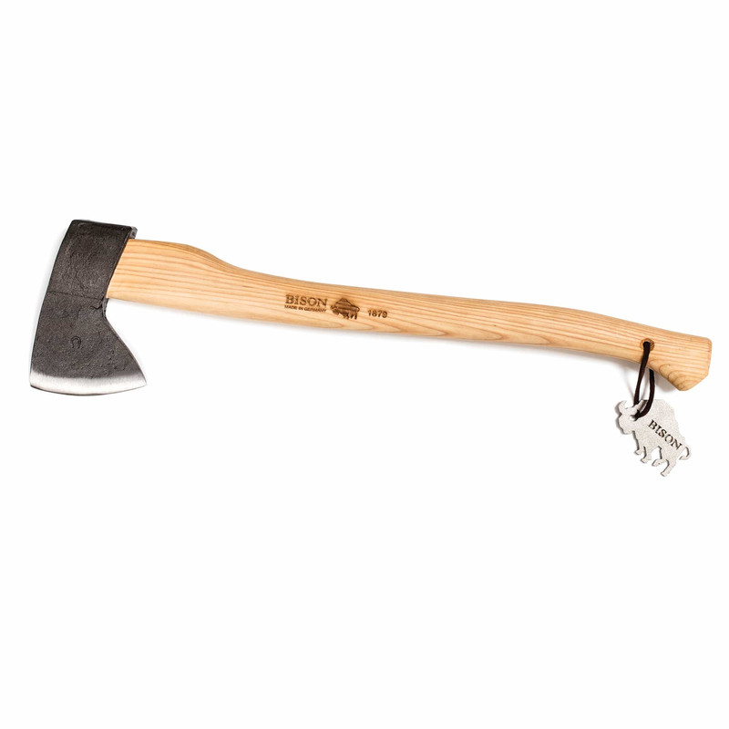 Mountain Hatchet for Camping and Wilderness with Leather Sheath - 23.6" Handle